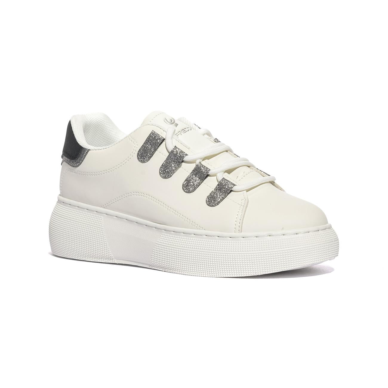 Sneakers Freddy Fy7714 Bianche FY7714WHITE BLACK FREDDY