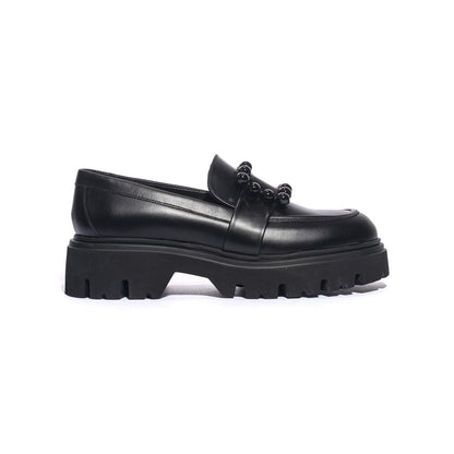 FRAU 85L2 NERO Mocassini Donna 
