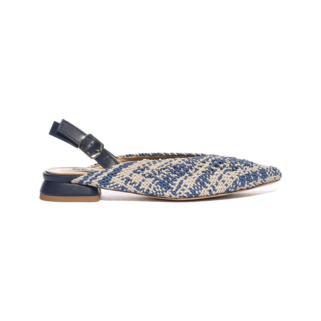 KEYS K10660 BLU BEIGE Ballerine Donna 