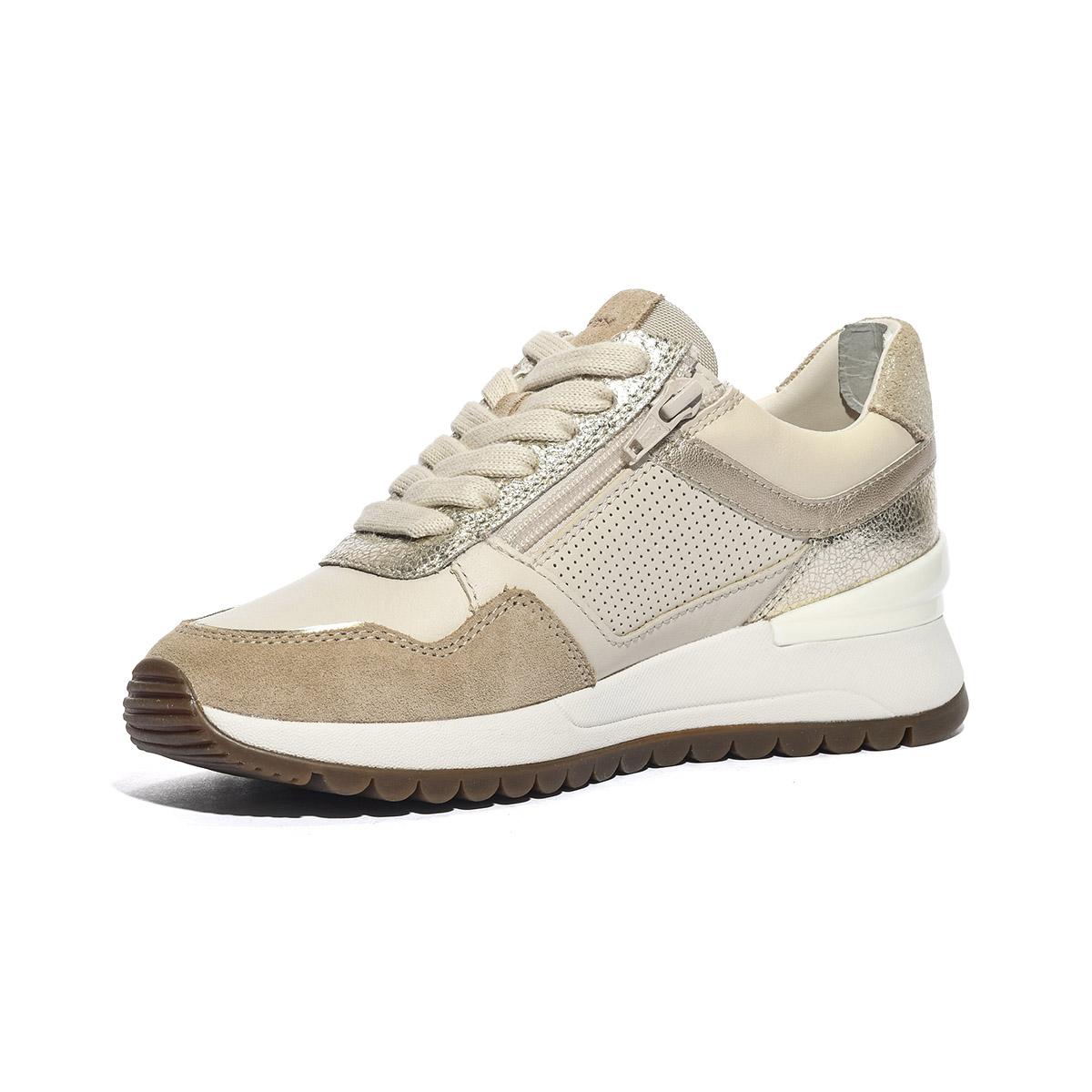 GEOX D6500A 085CF PAPYRUS LT GOLD  C1S2L Sneakers Donna 