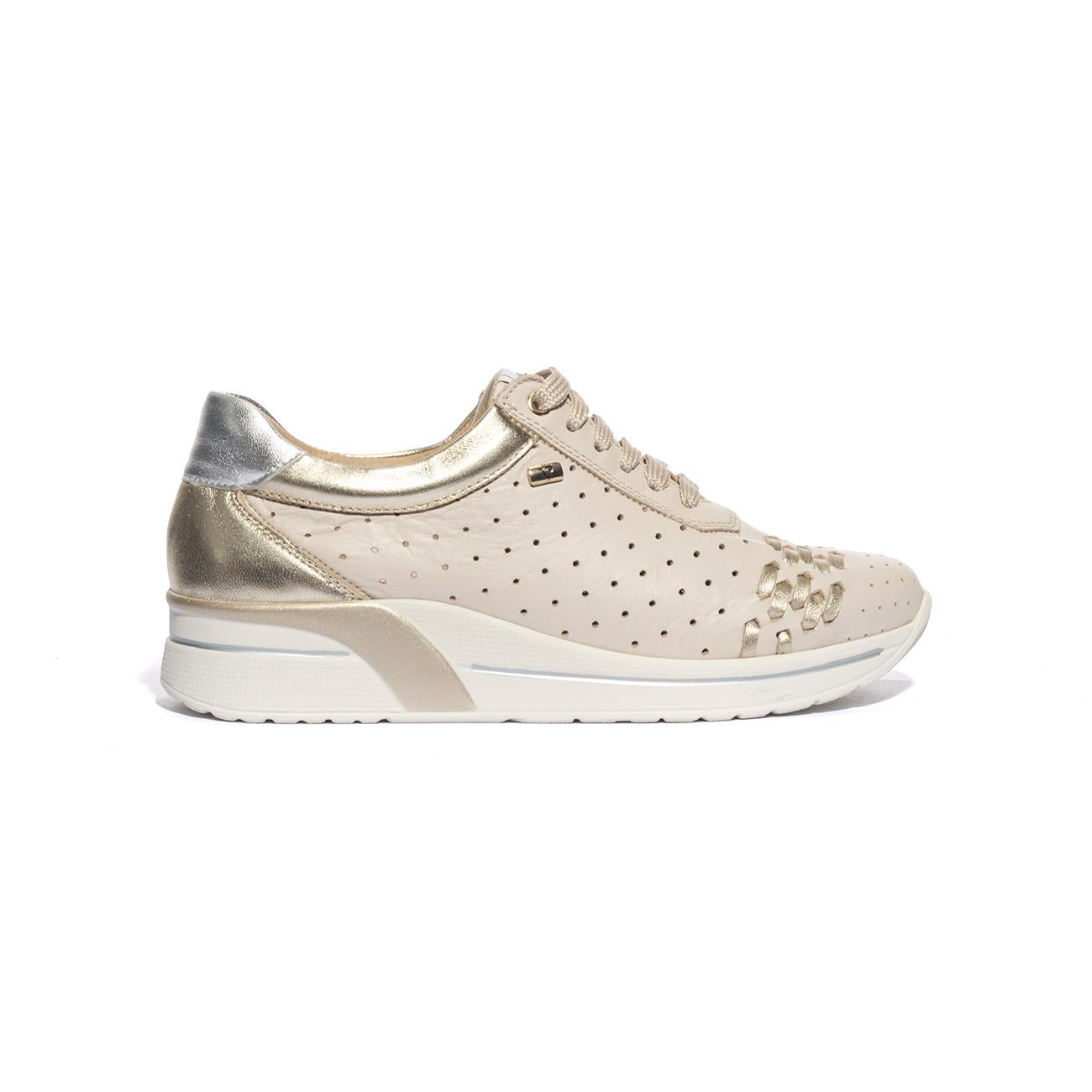VALLEVERDE V49405 NAPPA CREMA Sneakers Donna 