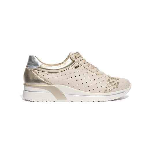VALLEVERDE V49405 NAPPA CREMA Sneakers Donna 
