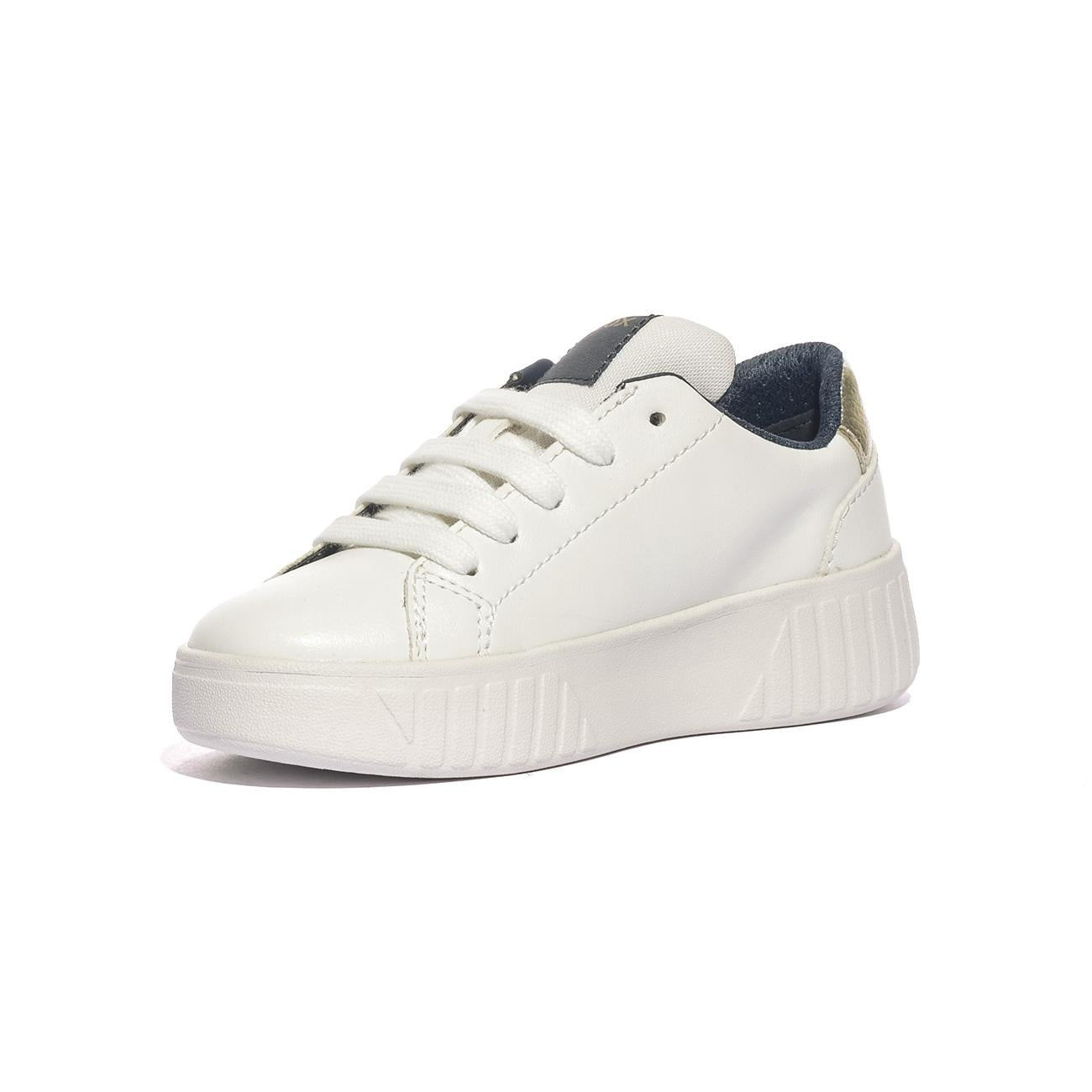 GEOX J45DVA 054AJ WHITE NAVY  C0899 Sneakers Bambina 