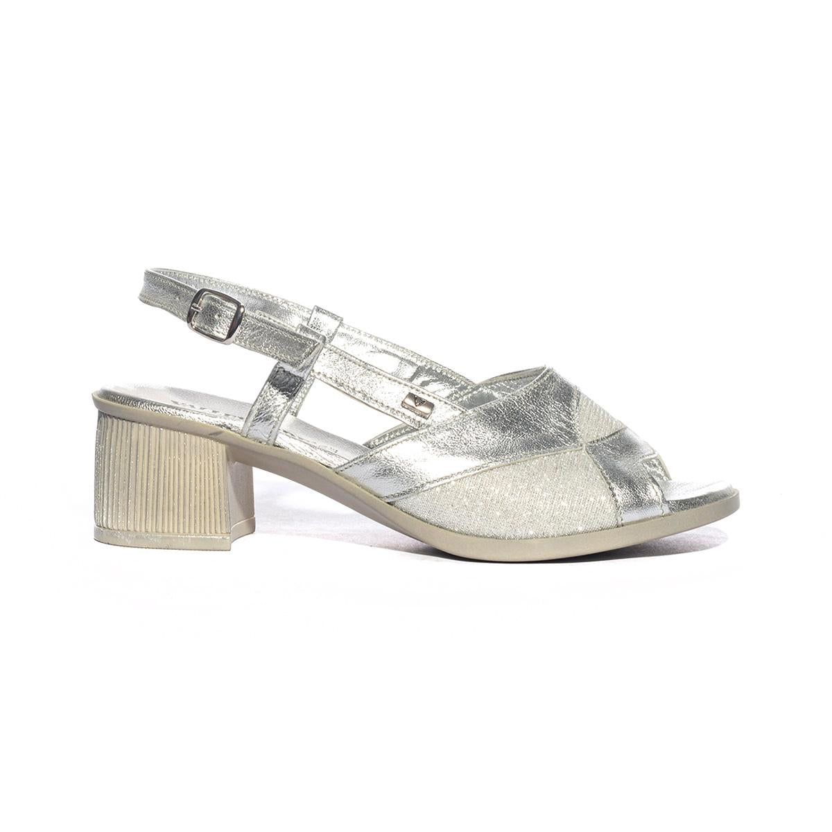 VALLEVERDE 33301 ARGENTO Sandali Donna 