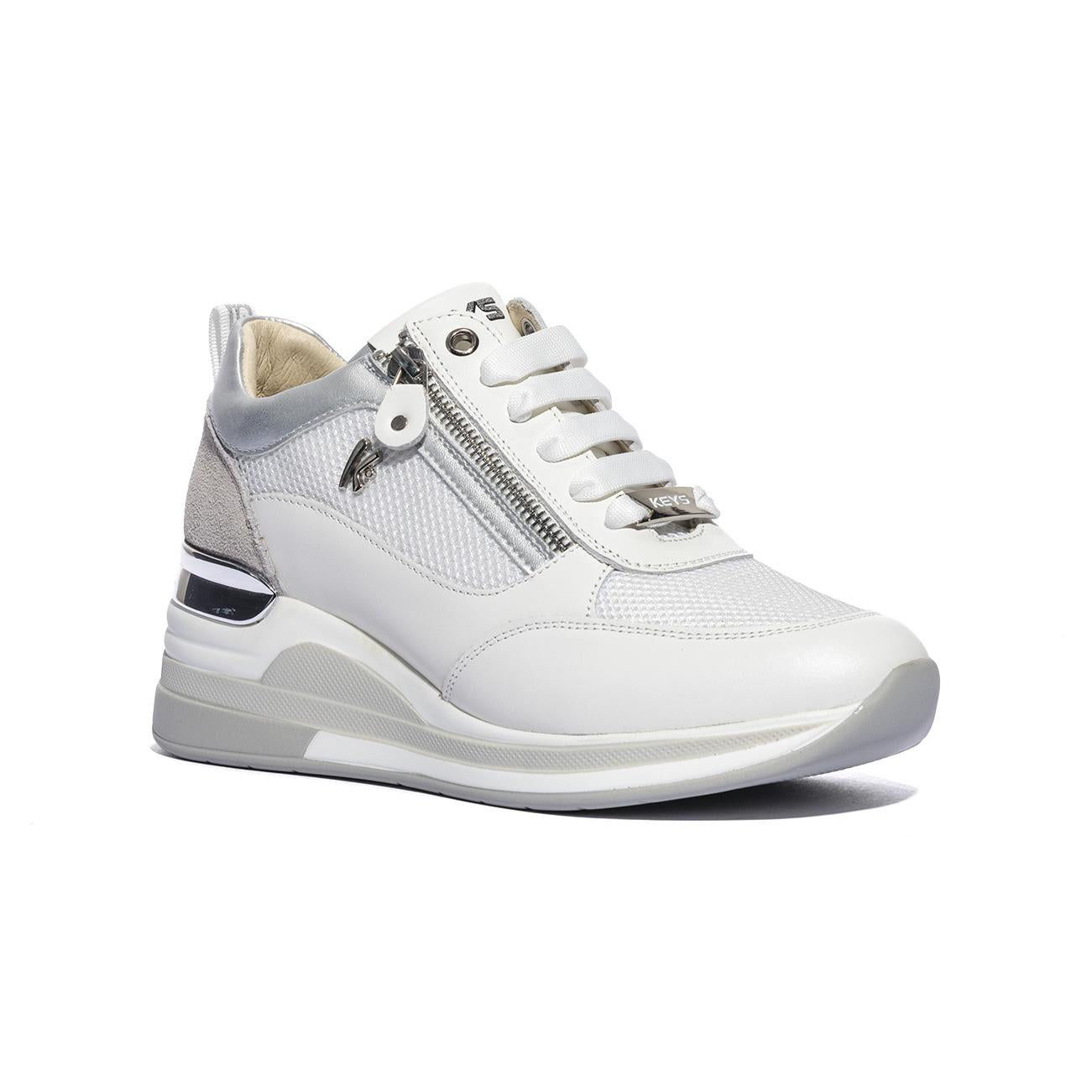 KEYS K11810 WHITE SILVERWHITE SILVER Sneakers Donna 