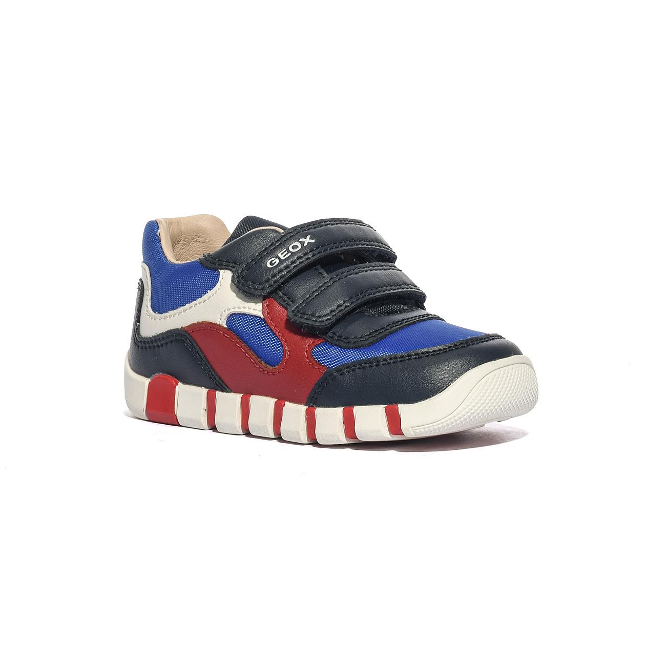 Sneakers Geox IUPIDOO BOY Blu B5655A 054FUNAVY RED  C0735 GEOX