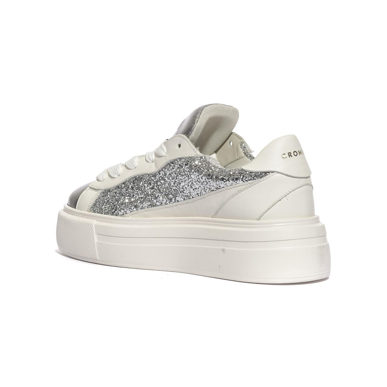 Sneakers Cromier GLITTERmix Bianche C2U0ARGENTOpanna CROMIER