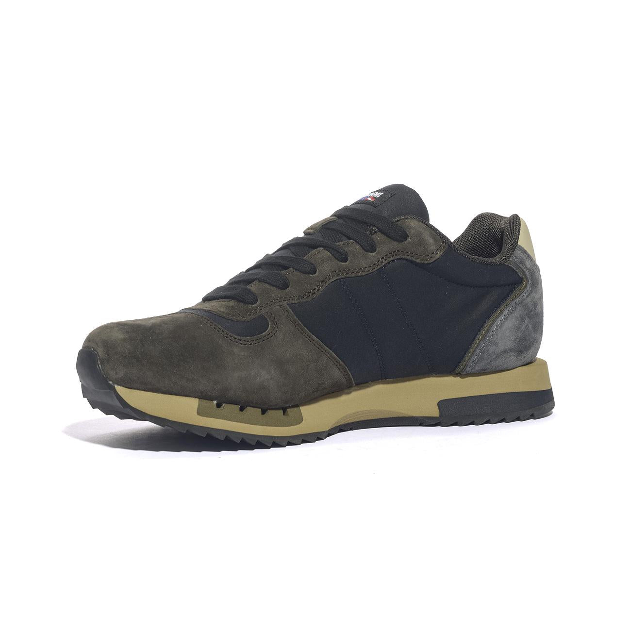 BLAUER F5QUEENS01 NAVY BROWN Sneakers Uomo 