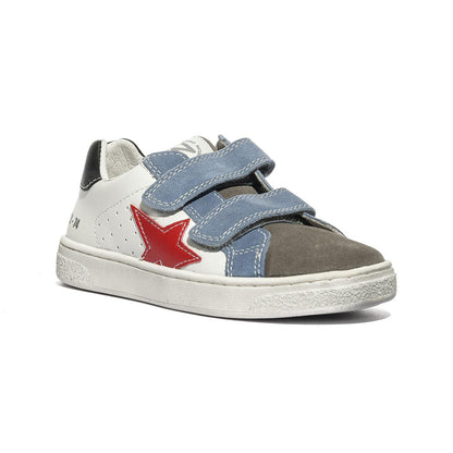 NATURINO 0012017499.04.1B58 GREY.WHITE.CELESTE Sneakers Bambino 