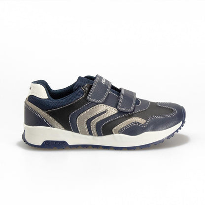 GEOX J0415A NAVY SILVER C0673 Sneakers Bambino 