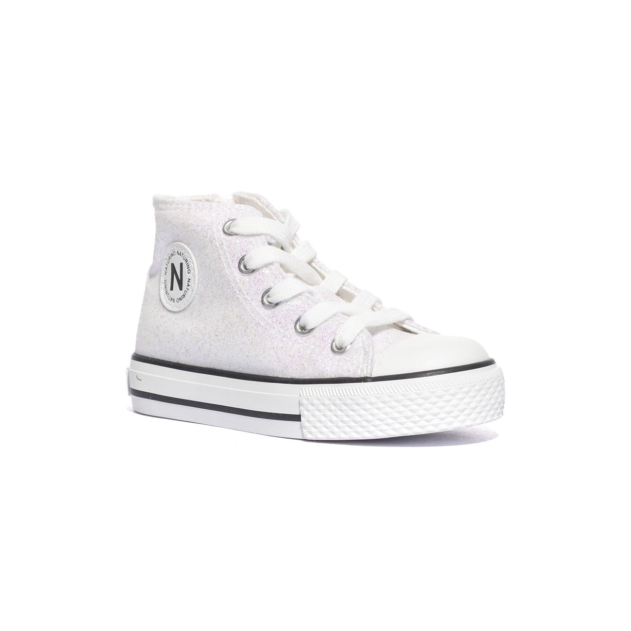 NATURINO 0012018270.27.0N07 WHITE IRID Sneakers Bambina 