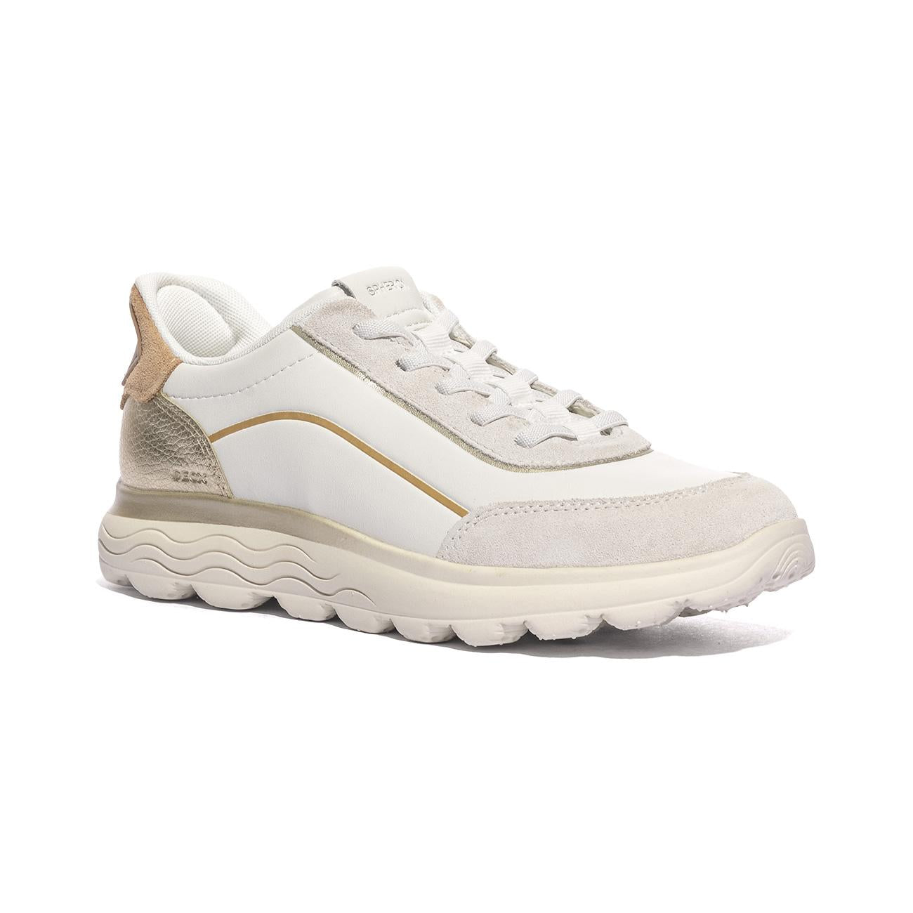 GEOX D657MA 09B22 WHITE OFF WHITE  C1352 Sneakers Donna 