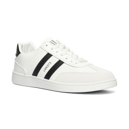 LANCETTI LNC870-2 WHITE BLACK Sneakers Uomo 