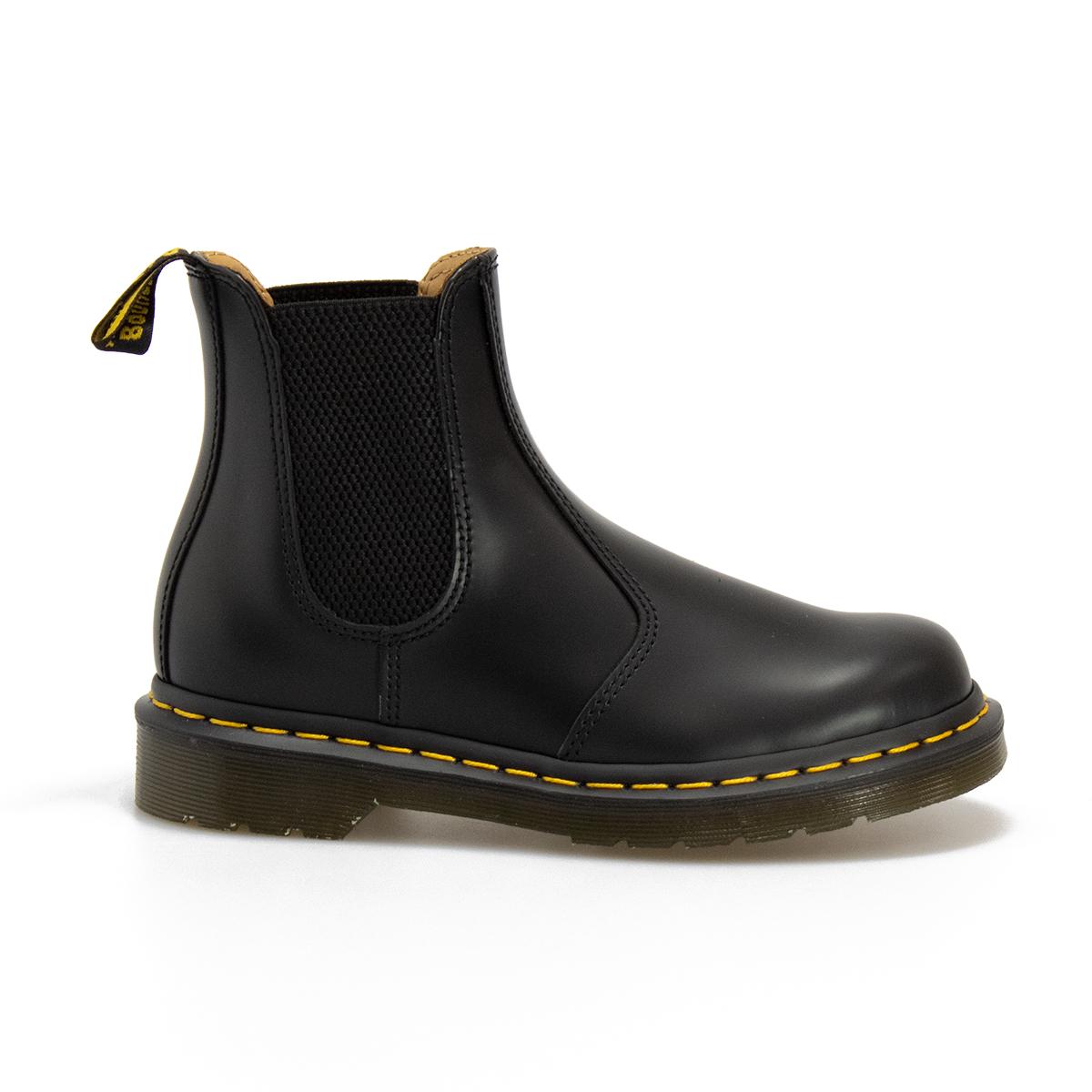 Stivaletti Dr. Martens 2976 Yellow Stitch Nere 22227001Black Smooth DR MARTENS