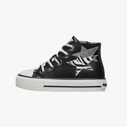 NATURINO 0012018582-01-0A01 BLACK Sneakers Bambina 