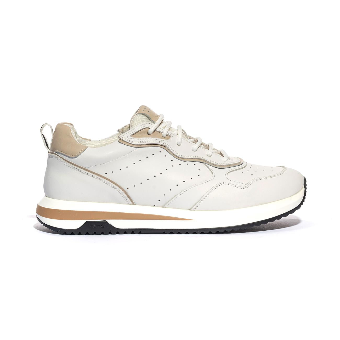 KEYS K9271 WHITE BEIGE Sneakers Uomo 