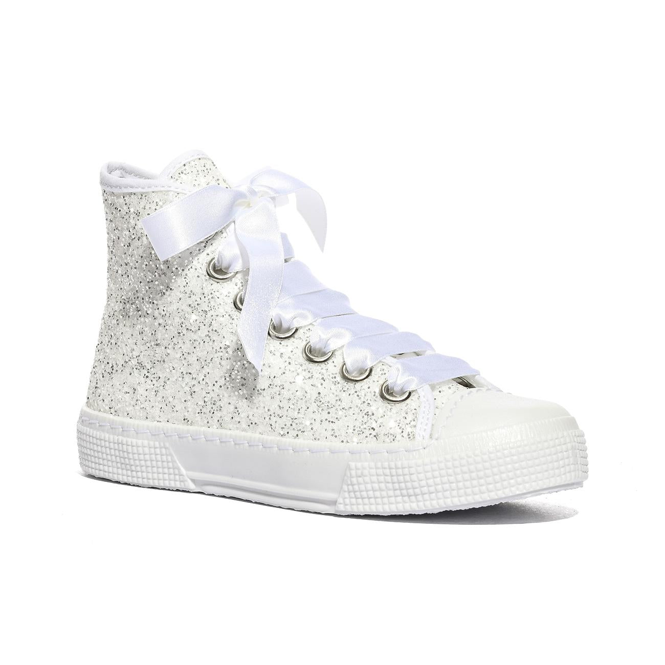 DXO C88 GLITTER BIANCO Sneakers Bambina 