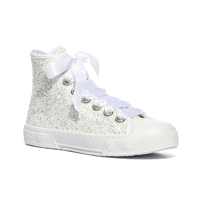 DXO C88 GLITTER BIANCO Sneakers Bambina 