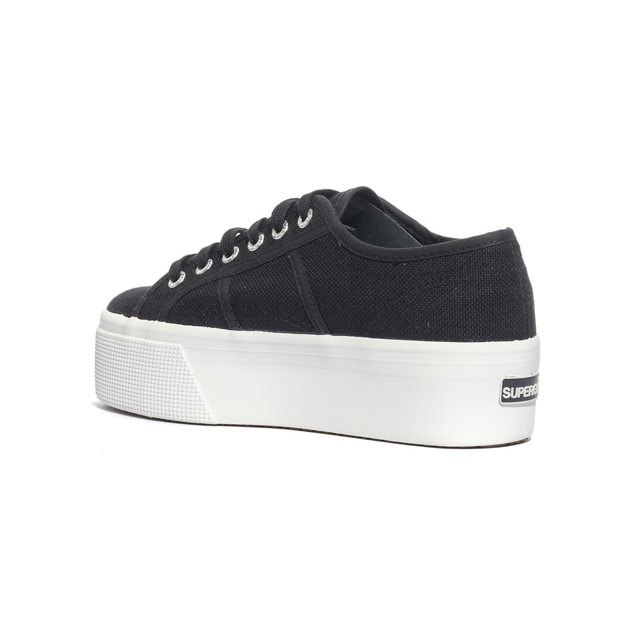 SUPERGA 2790 BLACK WHITE Sneakers Donna 