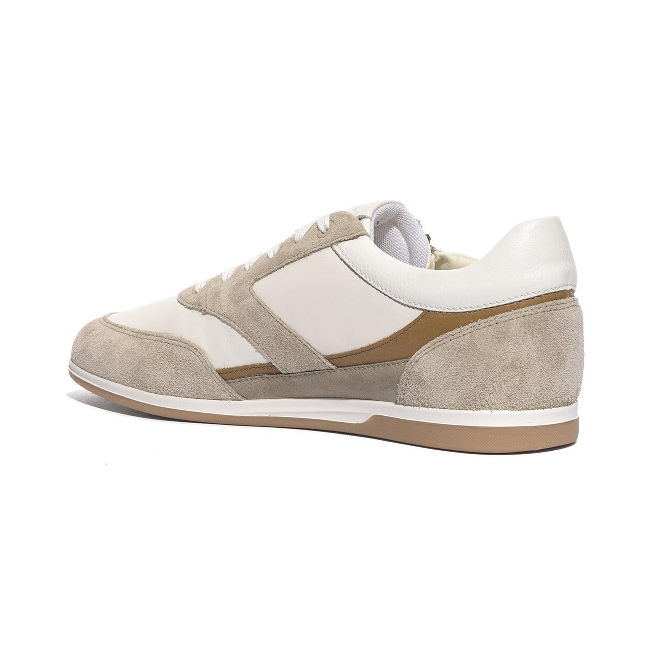 GEOX U654GA 2285 SAND WHITE    C0122 Sneakers Uomo 