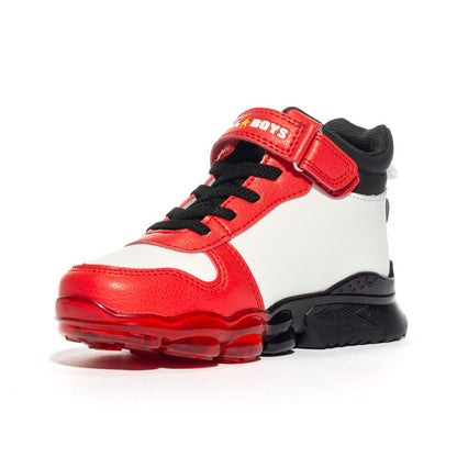 BULL BOYS DVAL2201 BIANCO ROSSO Sneakers Bambino 