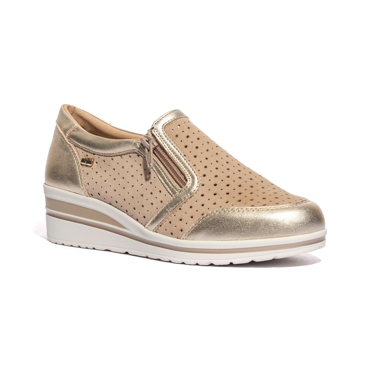 VALLEVERDE V49451 SUEDE BEIGE Slip-on Donna 