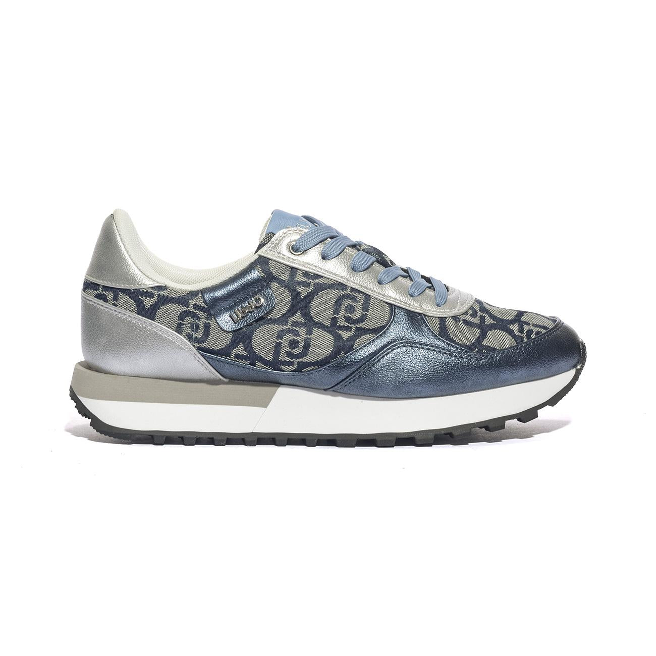 LIUJO BF5057EX321 DENIM SILVER Sneakers Donna 