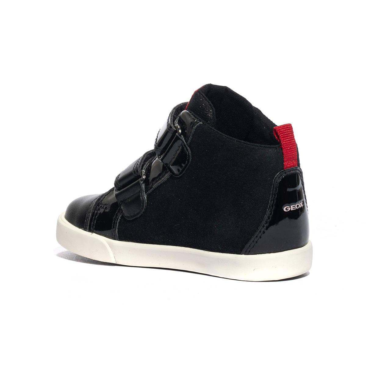 GEOX B36D5D 022HH BLACK RED C0048 Sneakers Bambina 