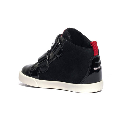 GEOX B36D5D 022HH BLACK RED C0048 Sneakers Bambina 
