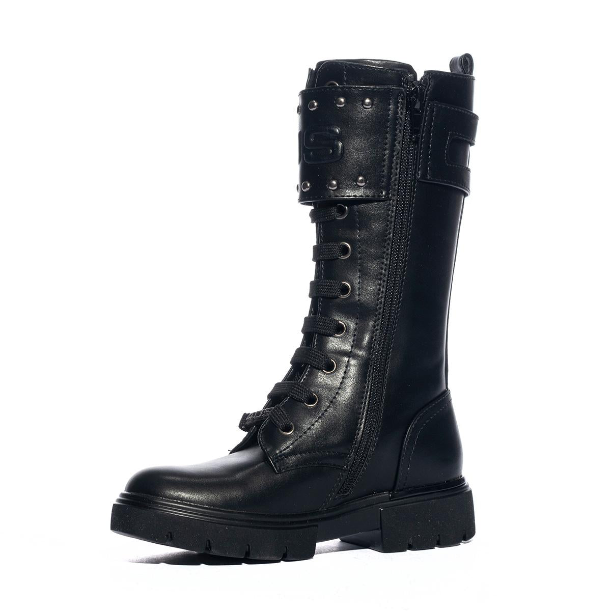 4US AU110 BLACK Stivali Bambina 