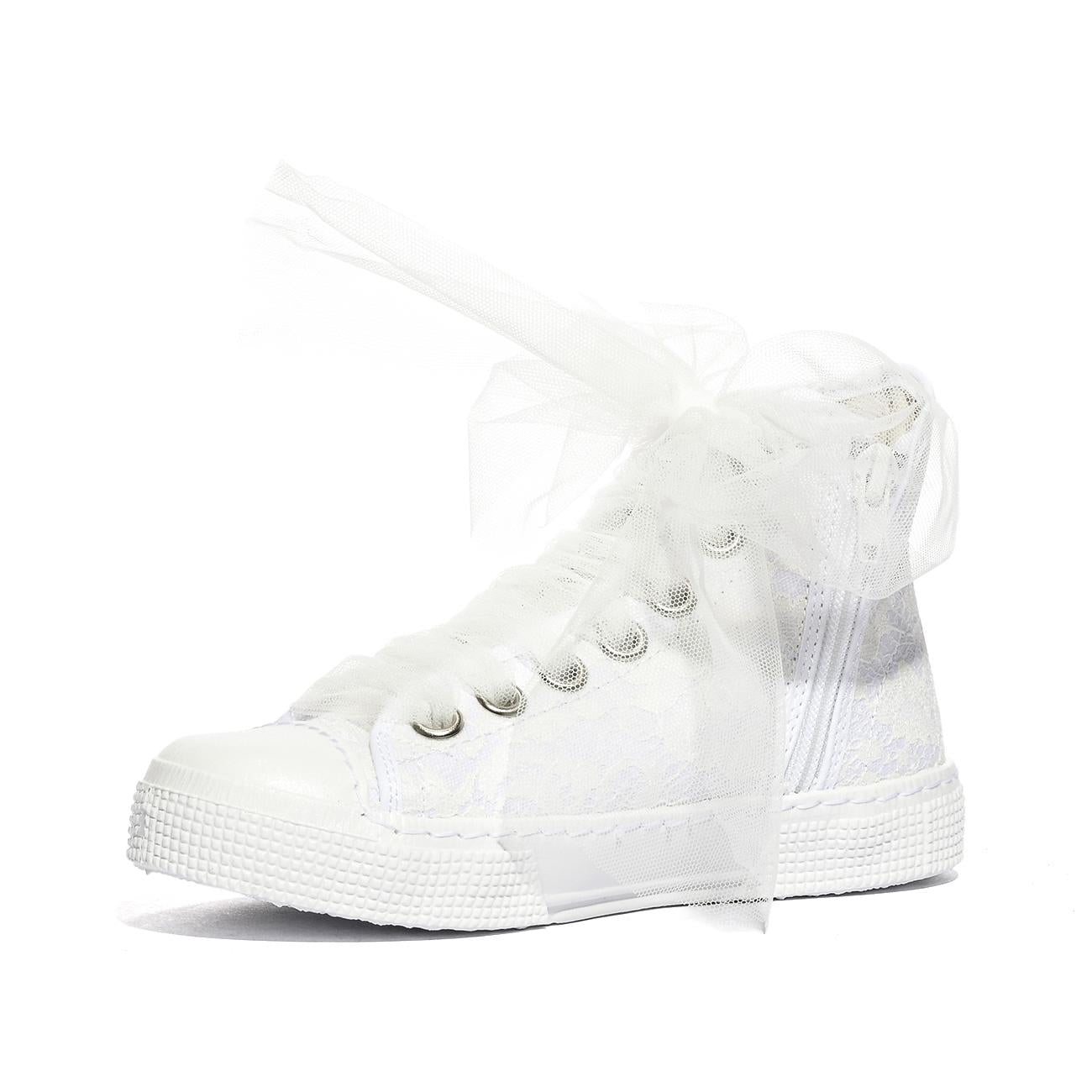 DXO C88 PIZZO BIANCO Sneakers Bambina 