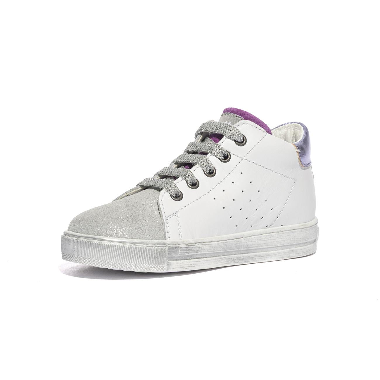 FALCOTTO 0012018845.26.2N94 WHITE SILVER TULIP Sneakers Bambina 