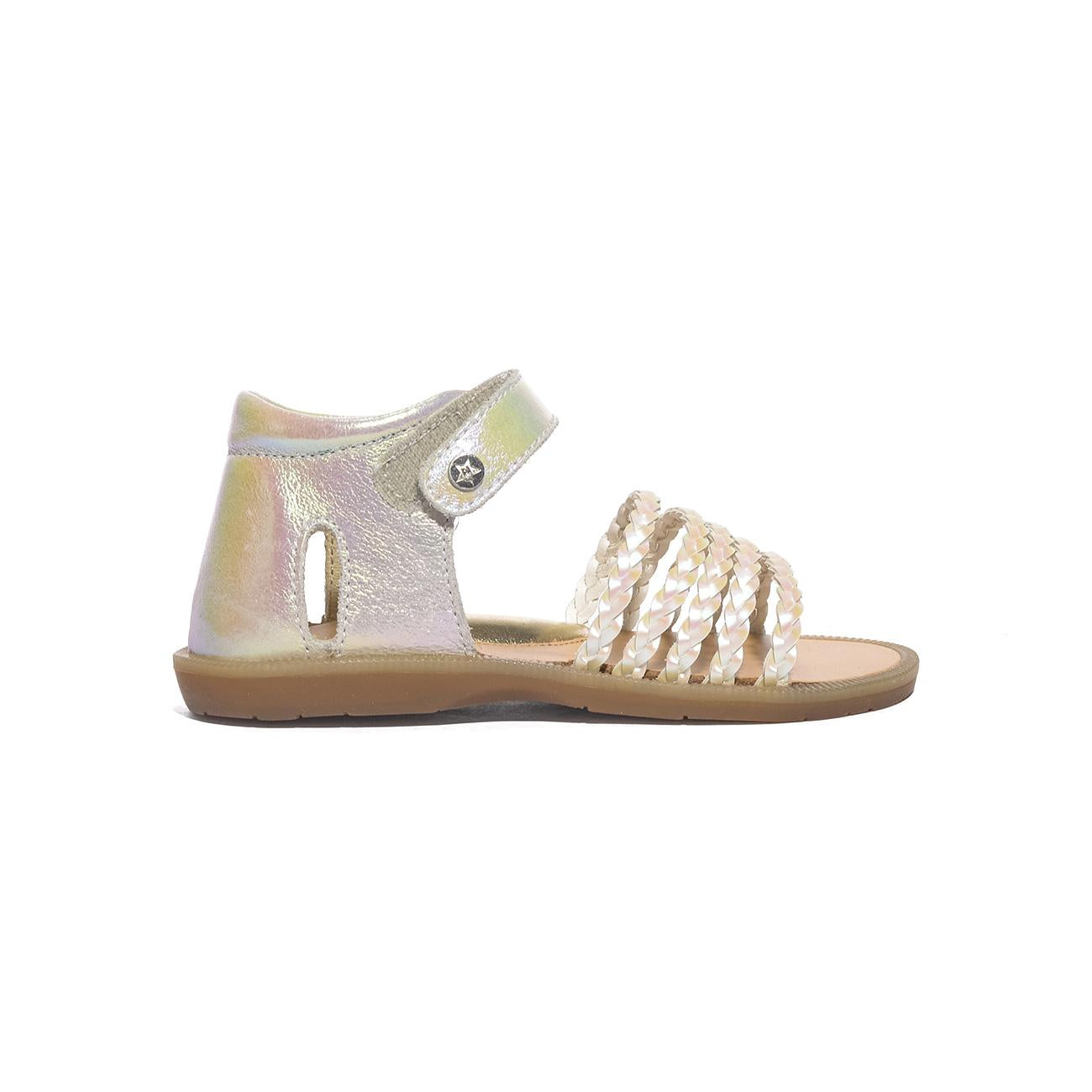 NATURINO 0010502667.10.1N04 WHITE PINK Sandali Bambina 
