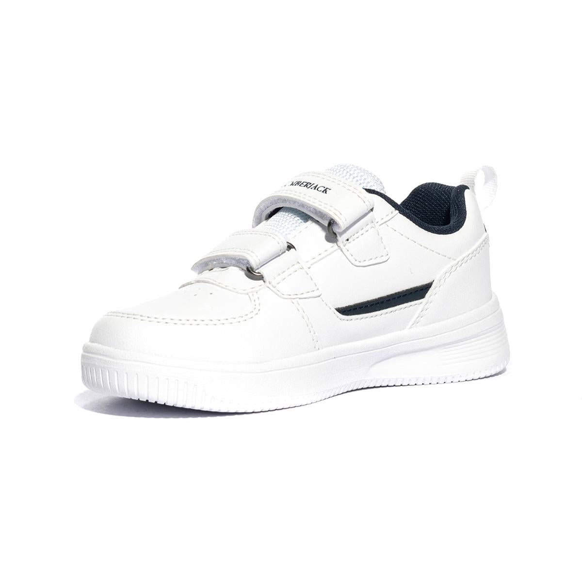 LUMBERJACK SB70411-002 WHITE NAVY BLUE M0145 Sneakers Bambino 