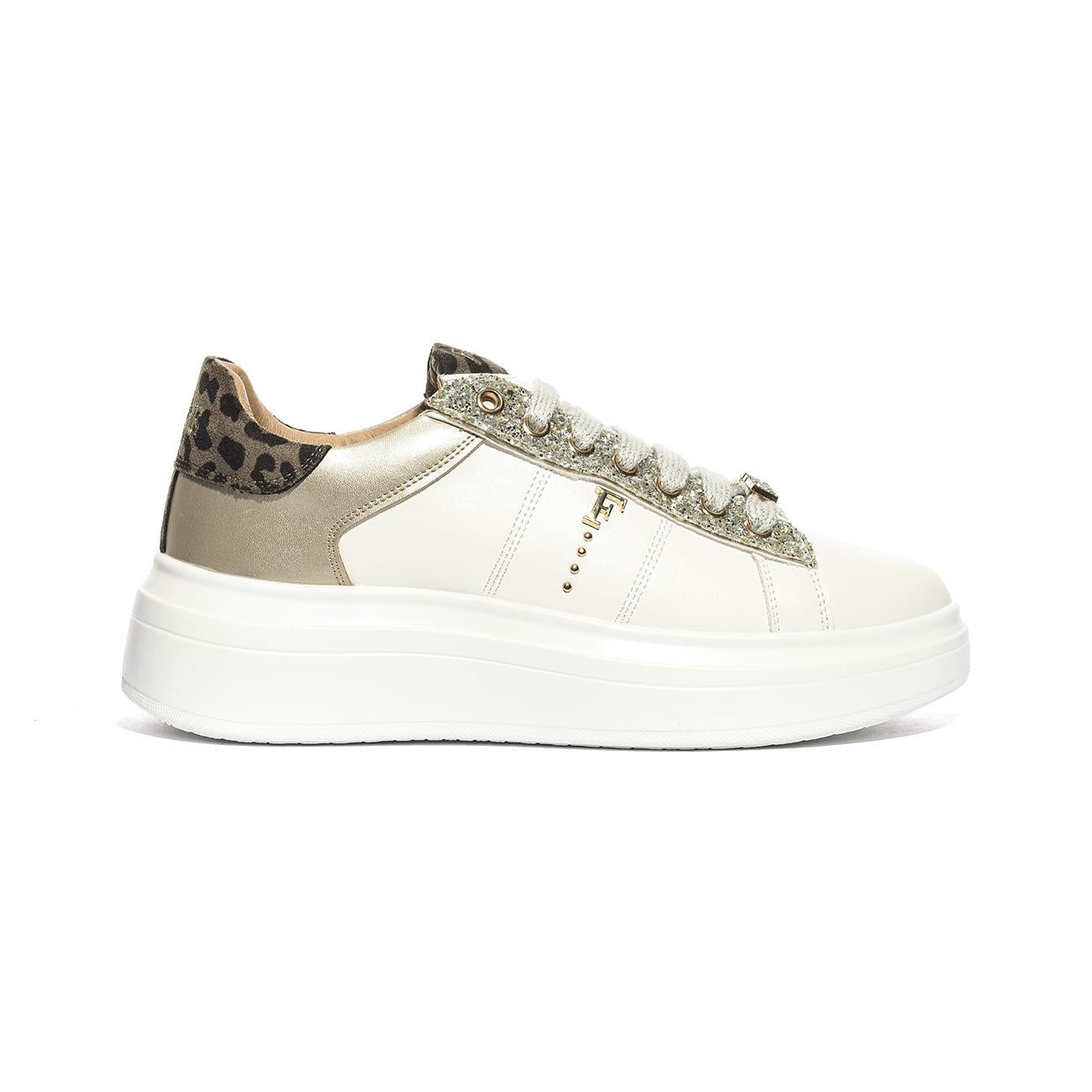 FERRE' F420 WHITE PLATINO Sneakers Donna 
