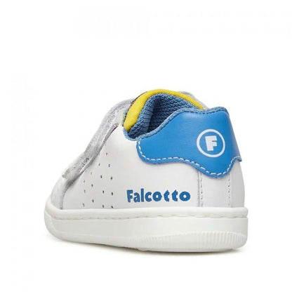Sneakers FALCOTTO KINER LOW VL Bianco Celeste 0012017749-01-2N34WHITE-OLTREMARE FALCOTTO