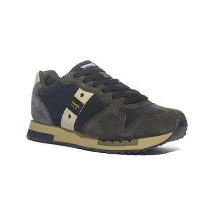 BLAUER F5QUEENS01 NAVY BROWN Sneakers Uomo 