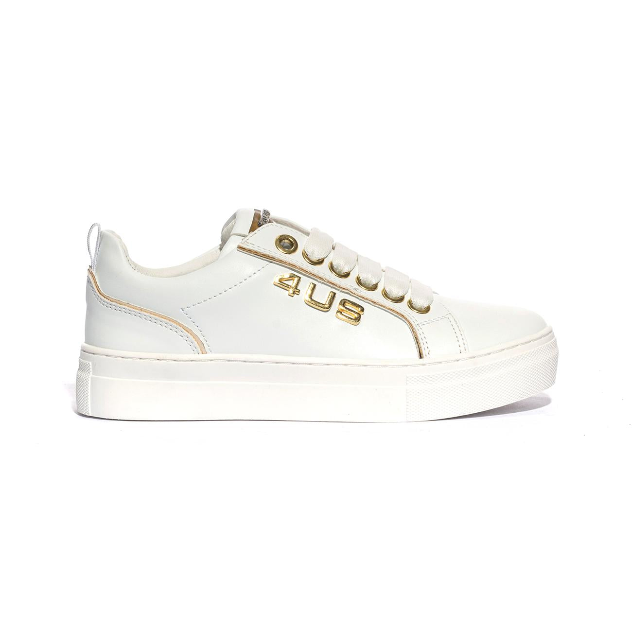 4US 42361 WHITE Sneakers Bambina 