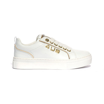 4US 42361 WHITE Sneakers Bambina 