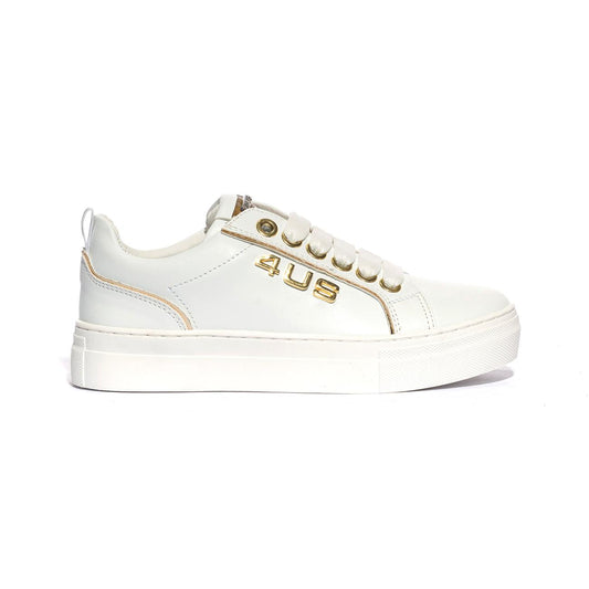 4US 42361 WHITE Sneakers Bambina 