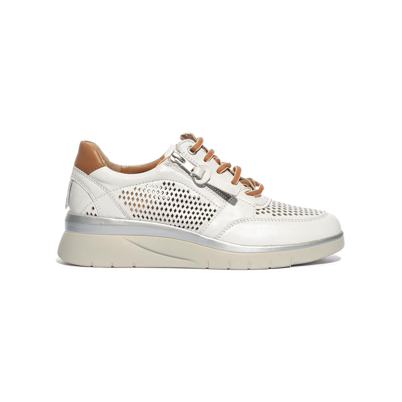 JOAN LEI 19313 WHITE CUOIO Sneakers Donna 