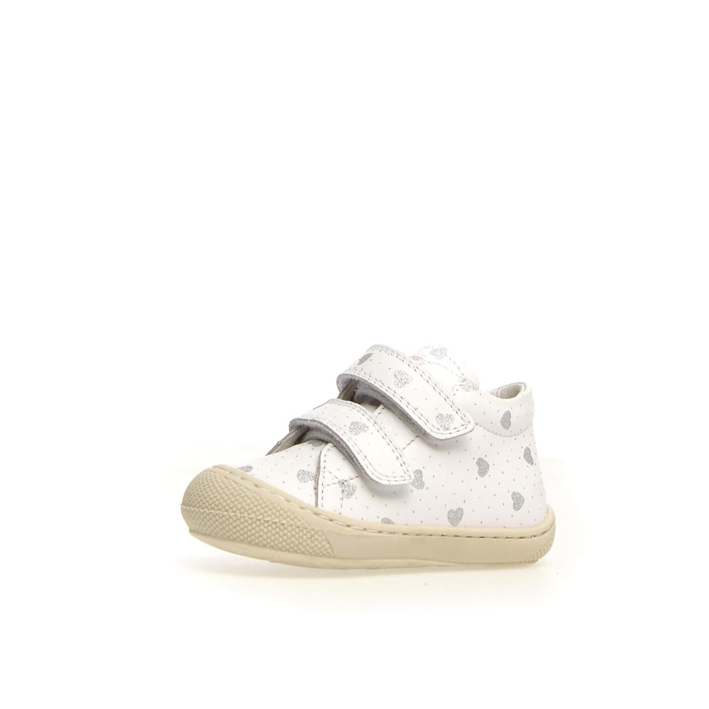 NATURINO 0012012904-DL-1N02 WHITE SILVER Sneakers Bambina 