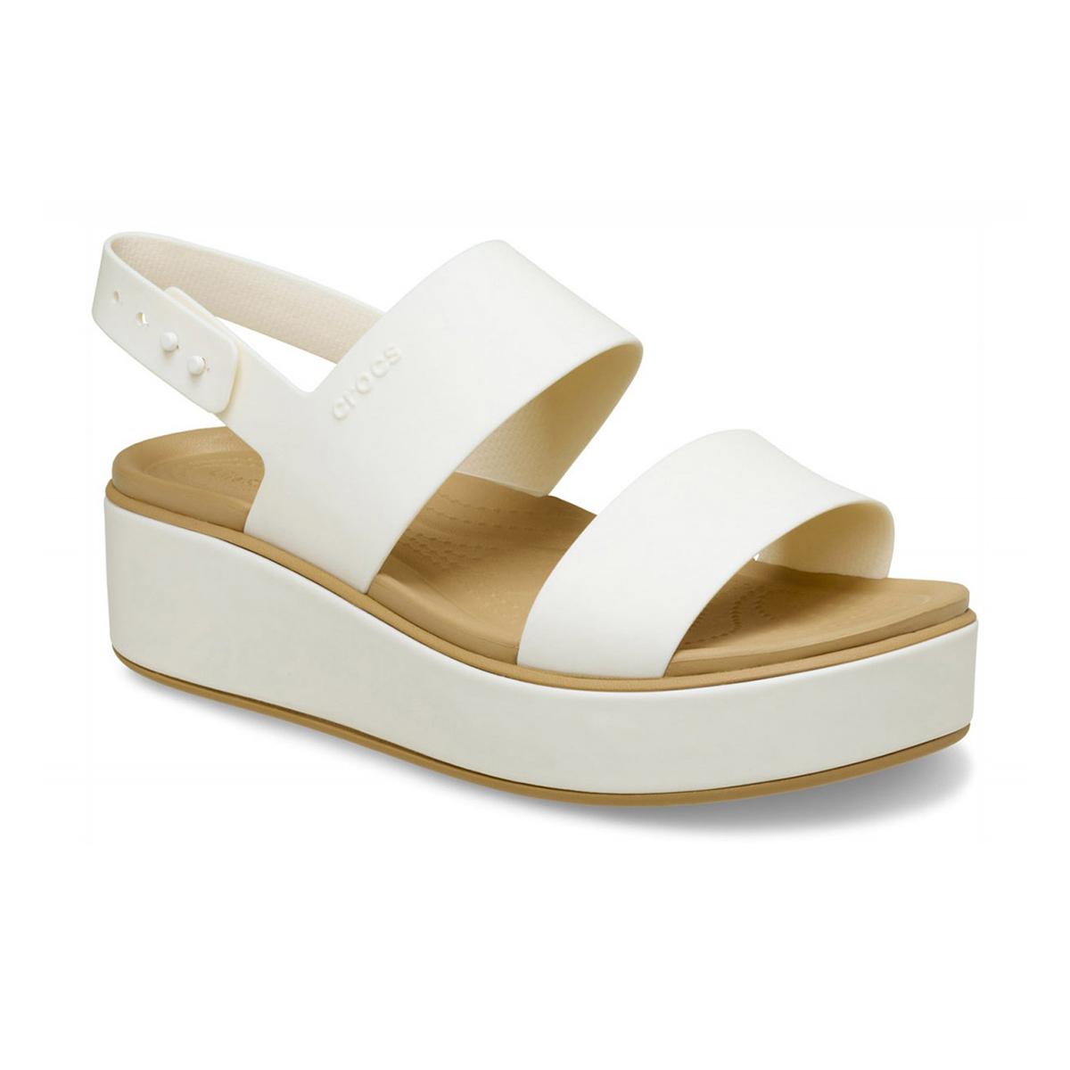 CROCS CR.211802 CHALK TAN SANDALO Donna 