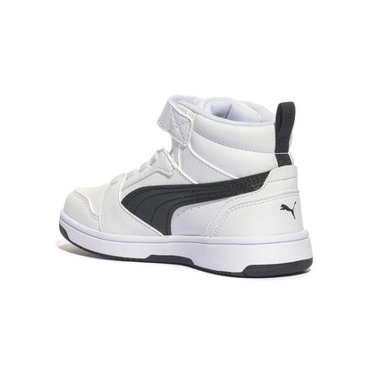 PUMA 393832-02 WHITE BLACK Sneakers Bambino 