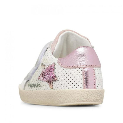 FALCOTTO 0012016752-11-1N04 WHITE-PINK Sneakers Bambina 