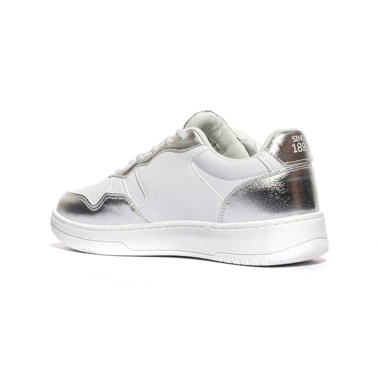 U.S. POLO ASSN. DENNY004 WHI SIL Sneakers Bambina 