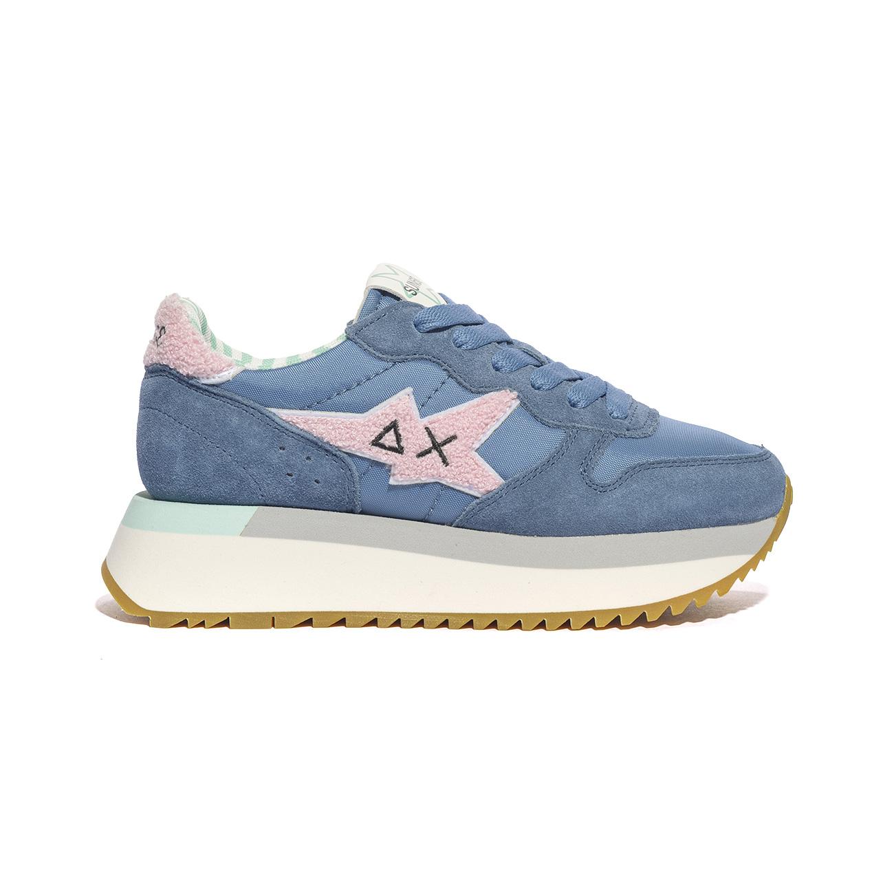 Sneakers Sun68  BIG STARGIRL SPONGE  LOGO Blu Z34215AVIO SUN 68