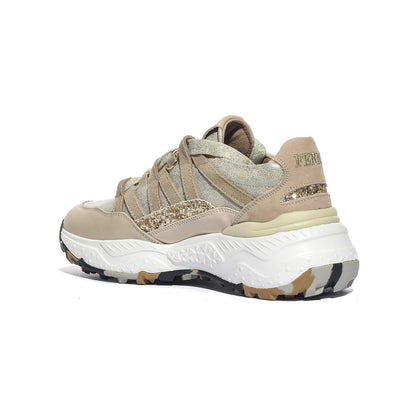 FERRE' F450 BEIGE PLATINO Sneakers Donna 