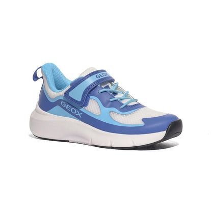GEOX J65P7F 1454 WHITE AZURE   C1343 Sneakers Bambino 