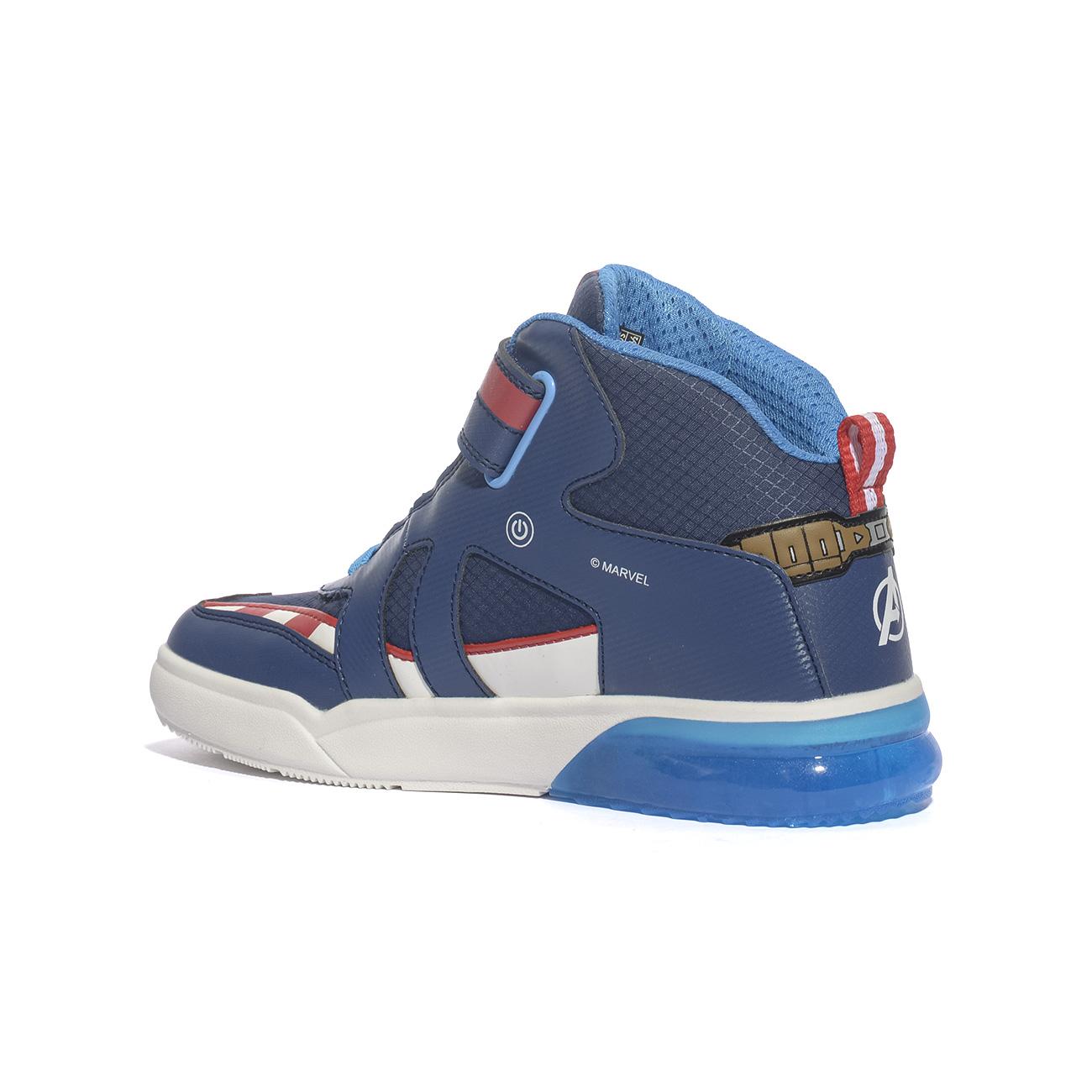 GEOX J369YC 0FU50 NAVY RED  C0735 Sneakers Bambino 